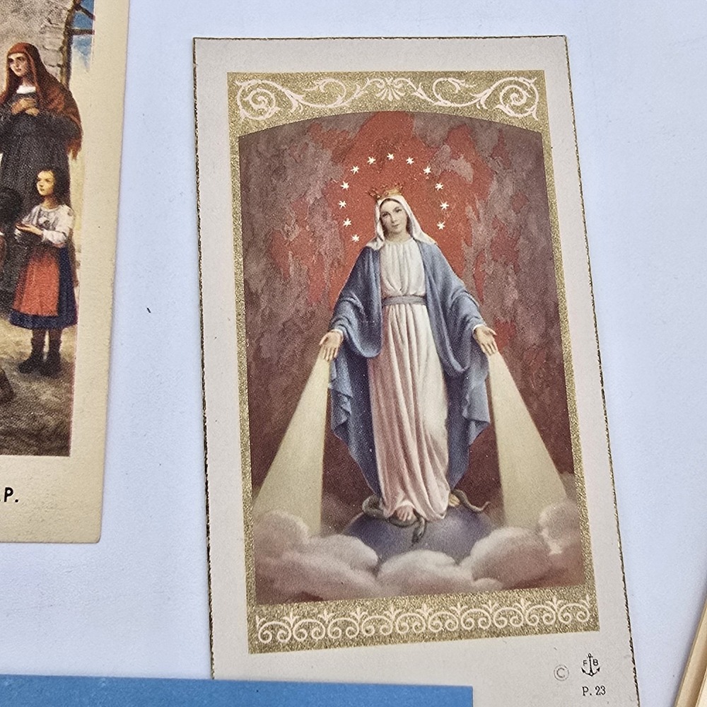 Vintage Paper‎ Ephemera Lot Religious Cards And Medal 1950s 1960s - Picture 8 of 16
